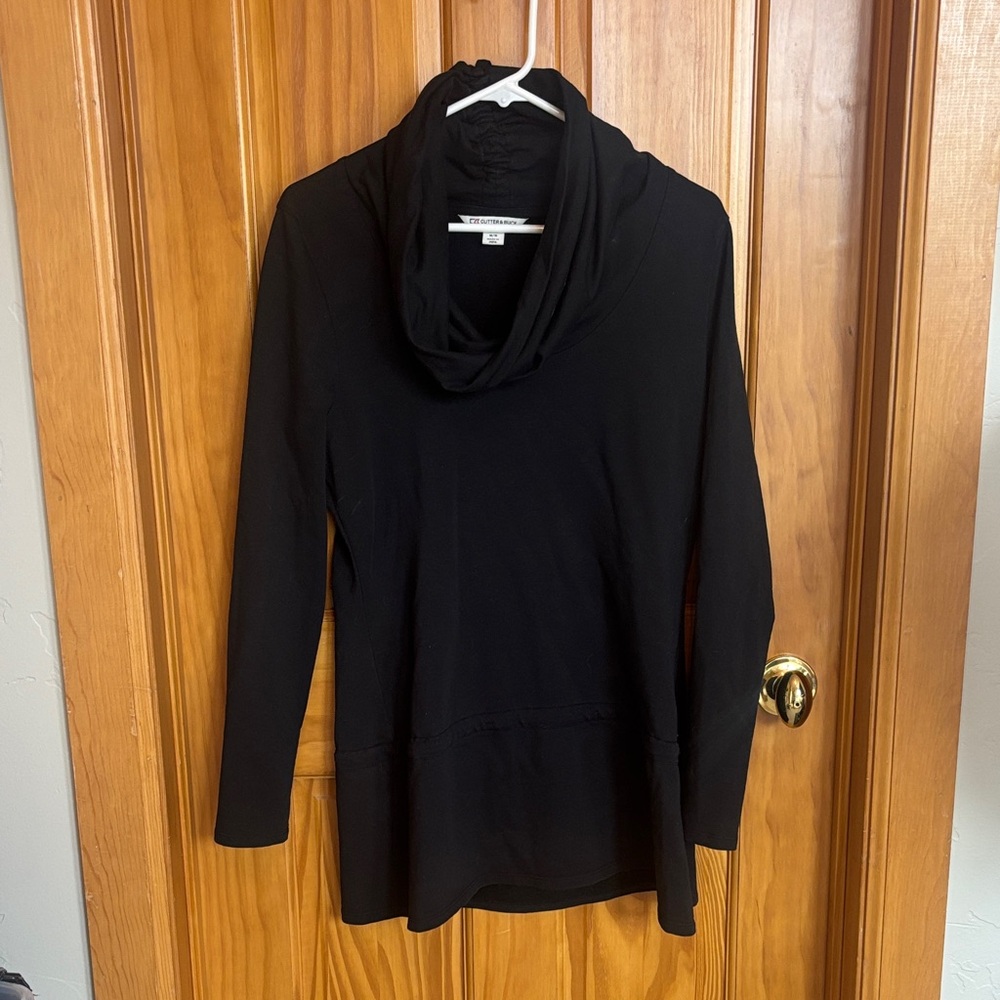 Cutter and Buck Black Cowl Neck Sweater